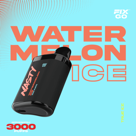 Nasty Fix Go 3000 Watermelon Ice Disposable Vape Bar